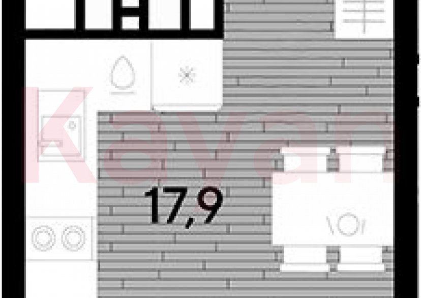 Продажа студии, 21.2 кв.м фото 0 Продажа студии, 21.2 кв.м фото 0