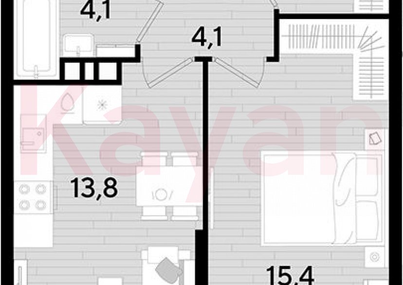 Продажа 1-комн. квартиры, 39.5 кв.м фото 0 Продажа 1-комн. квартиры, 39.5 кв.м фото 0