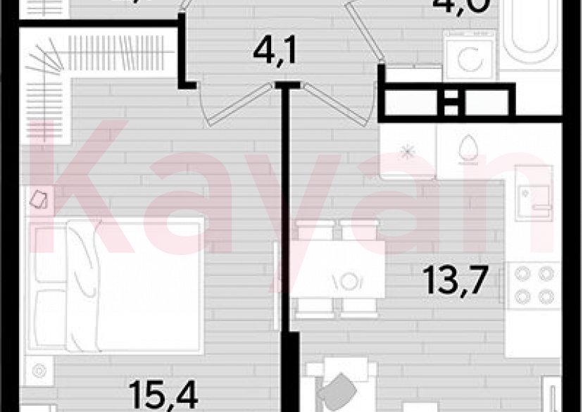 Продажа 1-комн. квартиры, 39.3 кв.м фото 0 Продажа 1-комн. квартиры, 39.3 кв.м фото 0