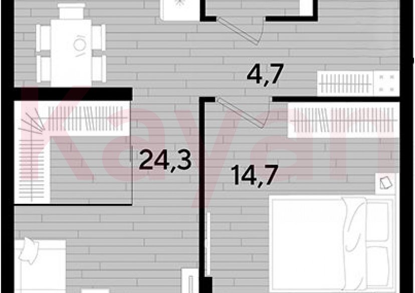 Продажа 1-комн. квартиры, 47.7 кв.м фото 0 Продажа 1-комн. квартиры, 47.7 кв.м фото 0