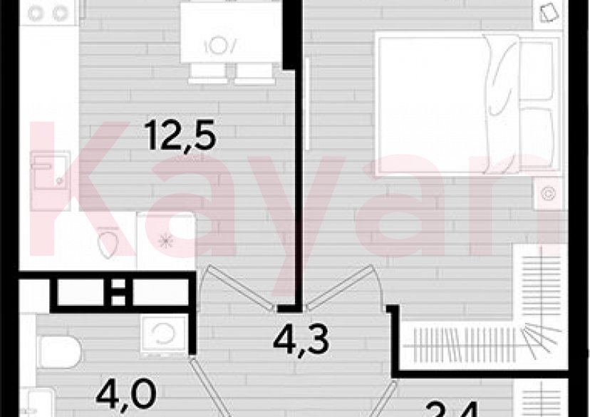 Продажа 1-комн. квартиры, 37.3 кв.м фото 0 Продажа 1-комн. квартиры, 37.3 кв.м фото 0