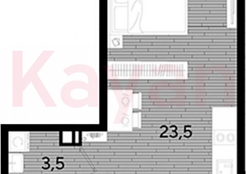 Продажа студии, 27 кв.м фото 0 Продажа студии, 27 кв.м фото 0