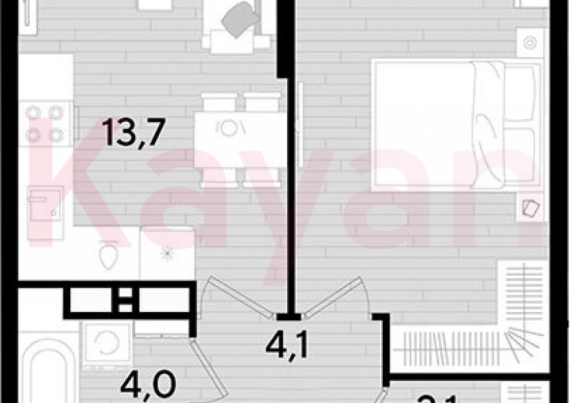 Продажа 1-комн. квартиры, 39.3 кв.м фото 0 Продажа 1-комн. квартиры, 39.3 кв.м фото 0