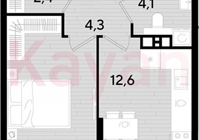 Продажа 1-комн. квартиры, 37.5 кв.м фото 0