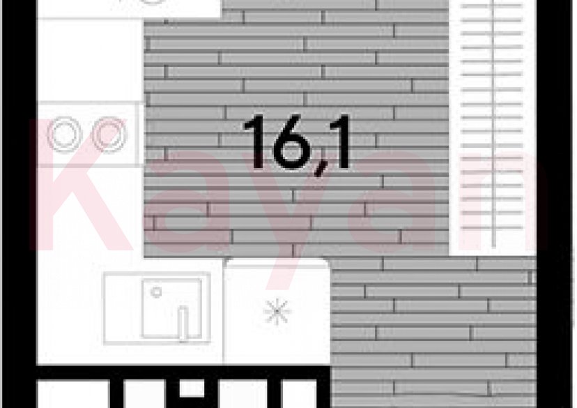 Продажа студии, 19.3 кв.м фото 0 Продажа студии, 19.3 кв.м фото 0