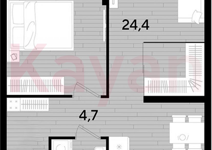 Продажа 1-комн. квартиры, 47.9 кв.м фото 0 Продажа 1-комн. квартиры, 47.9 кв.м фото 0