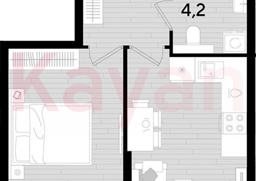Продажа 1-комн. квартиры, 34.6 кв.м фото 0