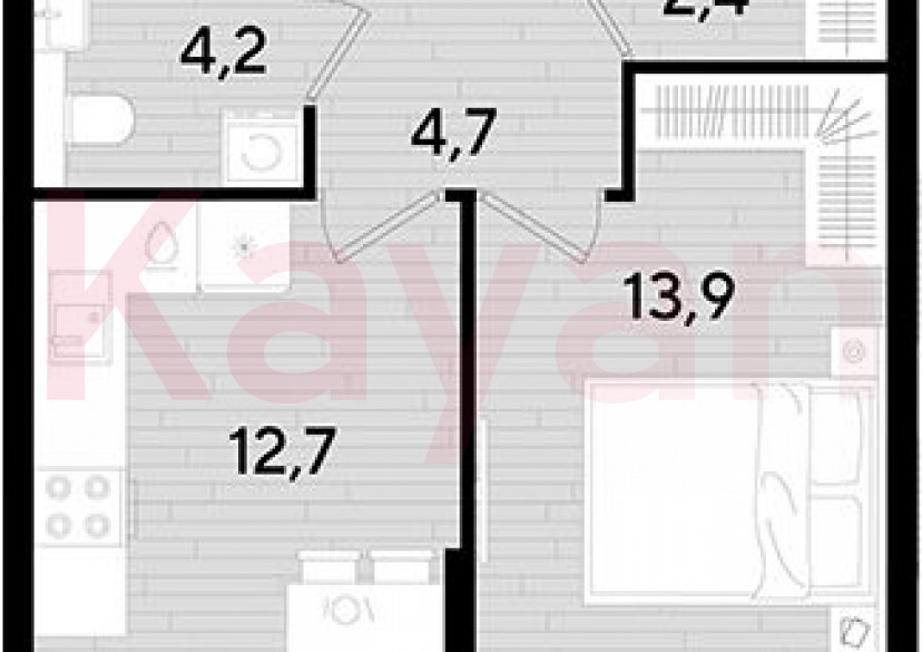 Продажа 1-комн. квартиры, 37.9 кв.м фото 0