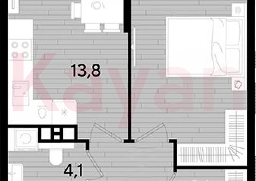 Продажа 1-комн. квартиры, 39.5 кв.м фото 0