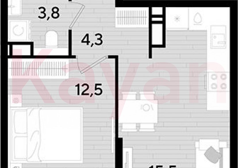 Продажа 1-комн. квартиры, 36.1 кв.м фото 0
