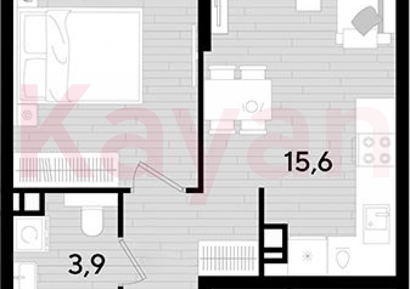 Продажа 1-комн. квартиры, 36.3 кв.м фото 0