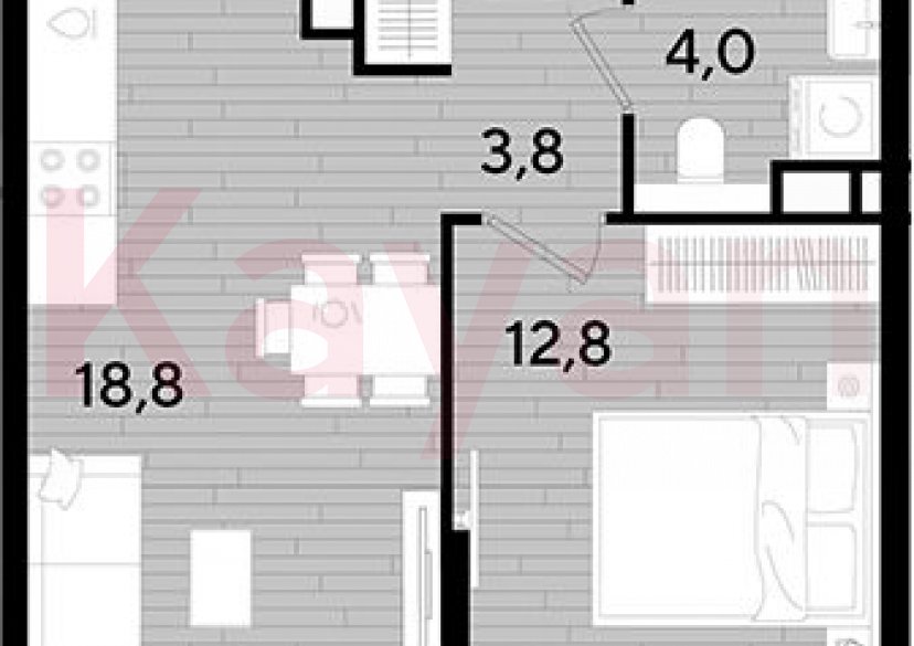 Продажа 1-комн. квартиры, 39.4 кв.м фото 0 Продажа 1-комн. квартиры, 39.4 кв.м фото 0