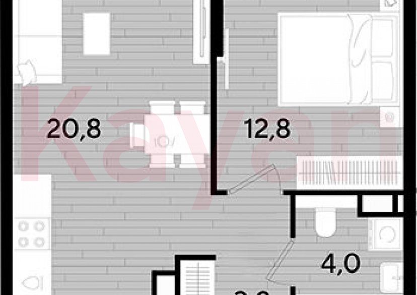 Продажа 1-комн. квартиры, 41.4 кв.м фото 0 Продажа 1-комн. квартиры, 41.4 кв.м фото 0