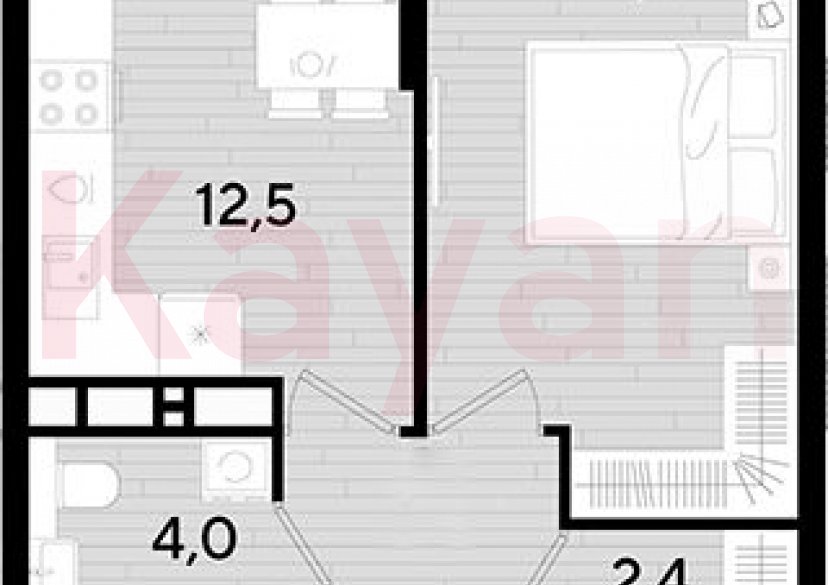 Продажа 1-комн. квартиры, 37.3 кв.м фото 0