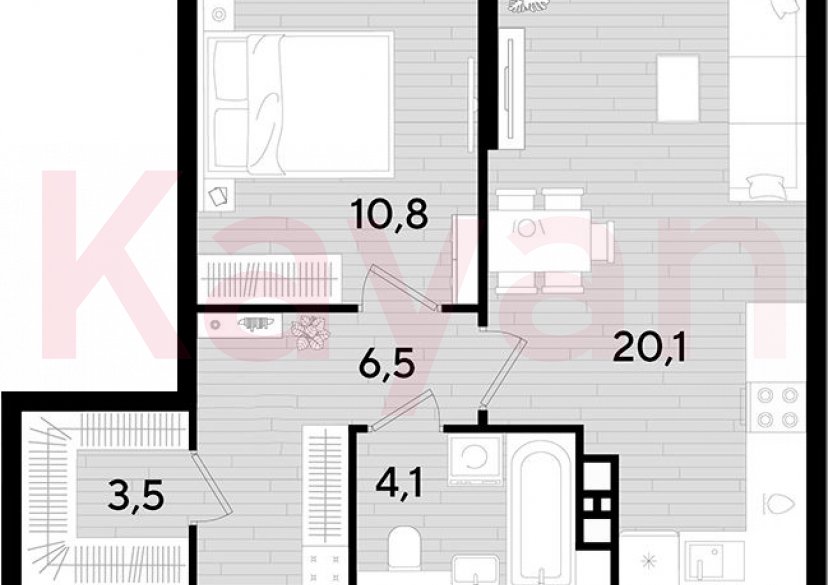 Продажа 1-комн. квартиры, 45 кв.м фото 0 Продажа 1-комн. квартиры, 45 кв.м фото 0