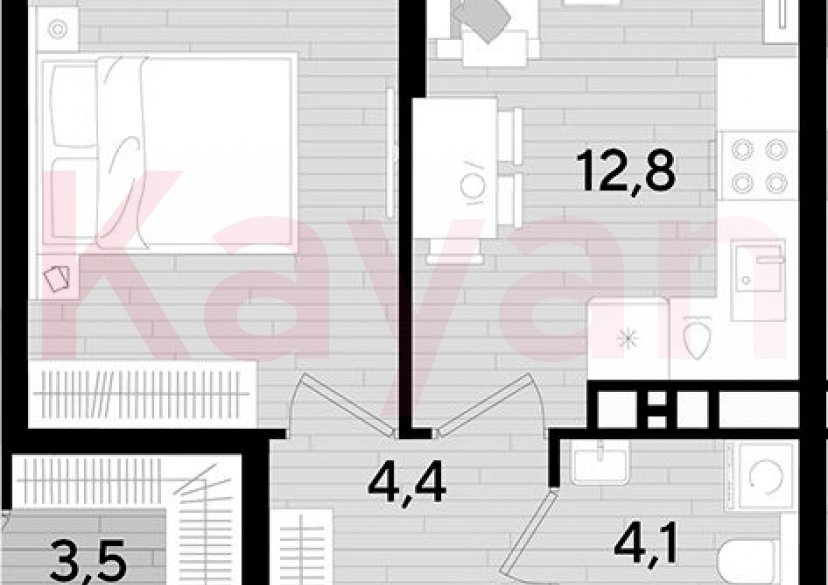 Продажа 1-комн. квартиры, 34.2 кв.м фото 0