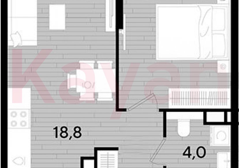 Продажа 1-комн. квартиры, 39.4 кв.м фото 0 Продажа 1-комн. квартиры, 39.4 кв.м фото 0