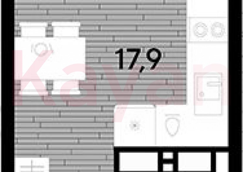 Продажа студии, 21.1 кв.м фото 0