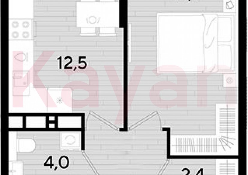 Продажа 1-комн. квартиры, 37.3 кв.м фото 0 Продажа 1-комн. квартиры, 37.3 кв.м фото 0