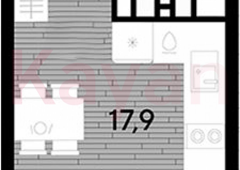 Продажа студии, 21.2 кв.м фото 0