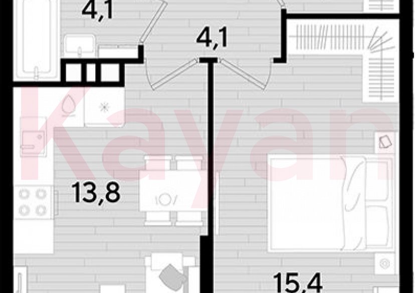 Продажа 1-комн. квартиры, 39.5 кв.м фото 0 Продажа 1-комн. квартиры, 39.5 кв.м фото 0