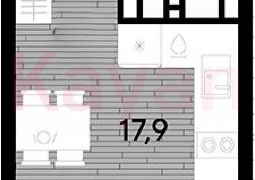 Продажа студии, 21.1 кв.м фото 0