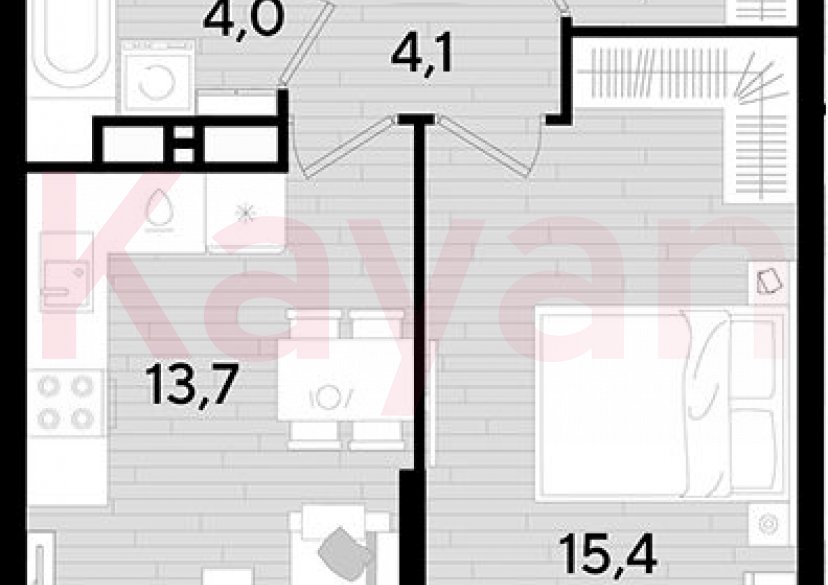 Продажа 1-комн. квартиры, 39.3 кв.м фото 0 Продажа 1-комн. квартиры, 39.3 кв.м фото 0