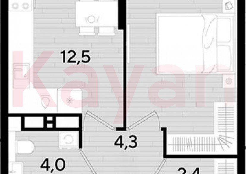 Продажа 1-комн. квартиры, 37.3 кв.м фото 0