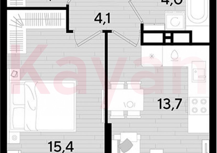 Продажа 1-комн. квартиры, 39.3 кв.м фото 0 Продажа 1-комн. квартиры, 39.3 кв.м фото 0