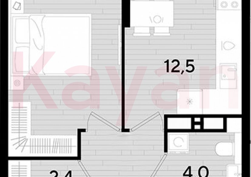 Продажа 1-комн. квартиры, 37.3 кв.м фото 0