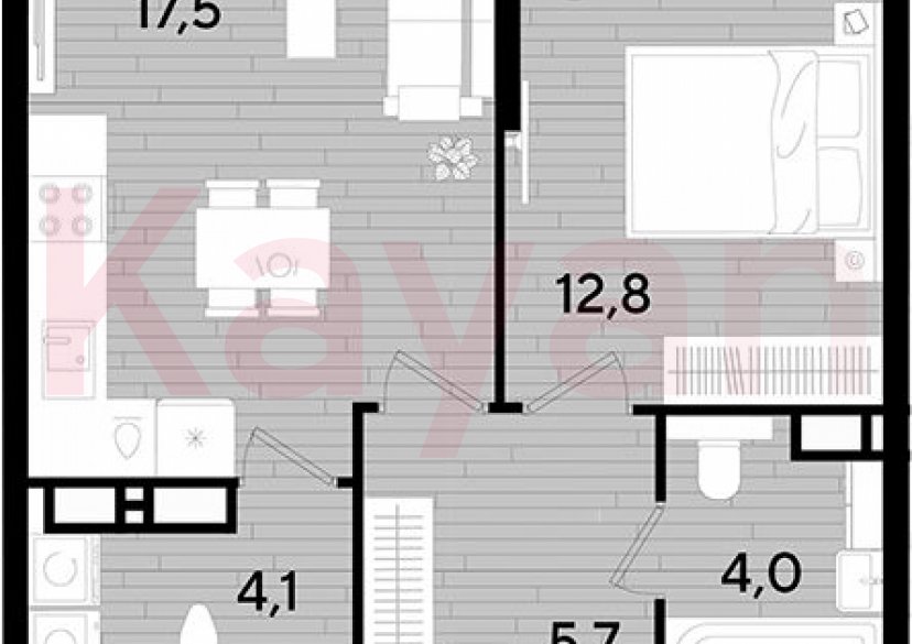 Продажа 1-комн. квартиры, 44.1 кв.м фото 0 Продажа 1-комн. квартиры, 44.1 кв.м фото 0
