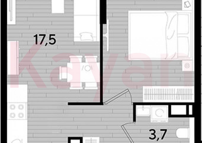 Продажа 1-комн. квартиры, 37.8 кв.м фото 0 Продажа 1-комн. квартиры, 37.8 кв.м фото 0