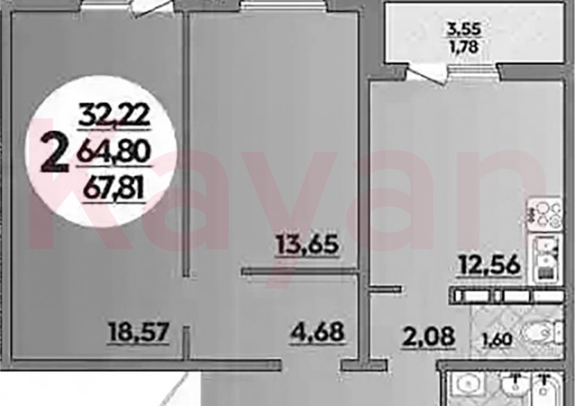 Продажа 2-комн. квартиры, 64.8 кв.м фото 0 Продажа 2-комн. квартиры, 64.8 кв.м фото 0