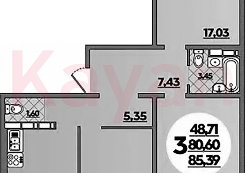 Продажа 3-комн. квартиры, 80.6 кв.м фото 0 Продажа 3-комн. квартиры, 80.6 кв.м фото 0