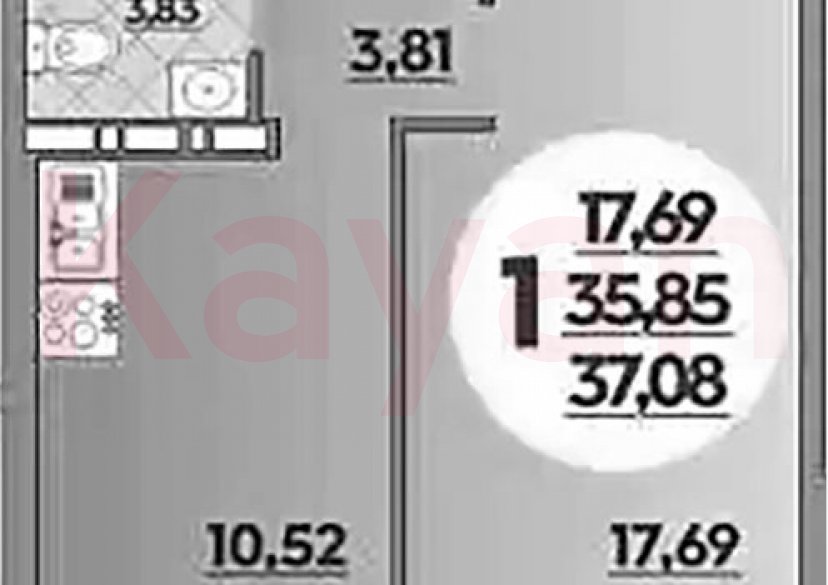 Продажа 1-комн. квартиры, 35.85 кв.м фото 0