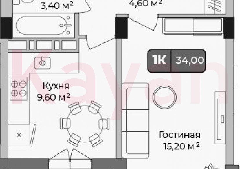 Продажа 1-комн. квартиры, 32.8 кв.м фото 0 Продажа 1-комн. квартиры, 32.8 кв.м фото 0