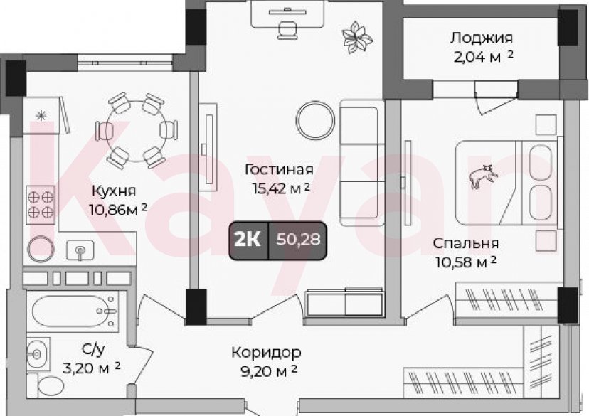 Продажа 2-комн. квартиры, 49.26 кв.м фото 0 Продажа 2-комн. квартиры, 49.26 кв.м фото 0