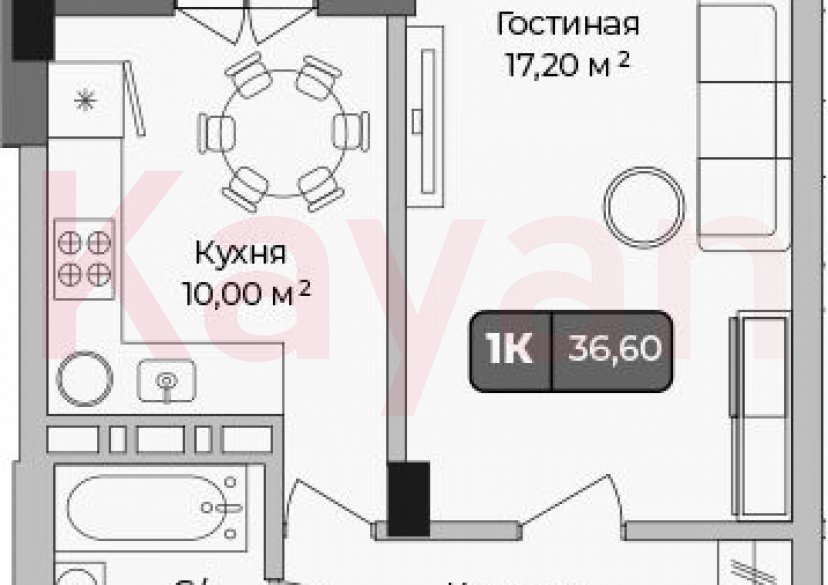Продажа 1-комн. квартиры, 35.1 кв.м фото 0 Продажа 1-комн. квартиры, 35.1 кв.м фото 0