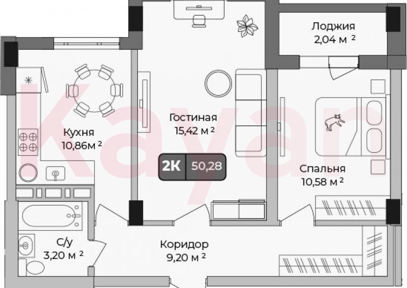 Продажа 2-комн. квартиры, 49.26 кв.м фото 0 Продажа 2-комн. квартиры, 49.26 кв.м фото 0