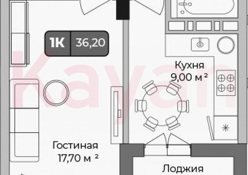 Продажа 1-комн. квартиры, 34.9 кв.м фото 0 Продажа 1-комн. квартиры, 34.9 кв.м фото 0
