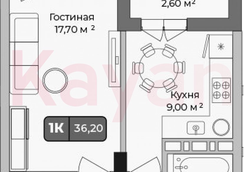 Продажа 1-комн. квартиры, 34.9 кв.м фото 0 Продажа 1-комн. квартиры, 34.9 кв.м фото 0