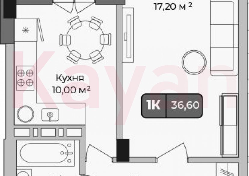 Продажа 1-комн. квартиры, 35.7 кв.м фото 0 Продажа 1-комн. квартиры, 35.7 кв.м фото 0