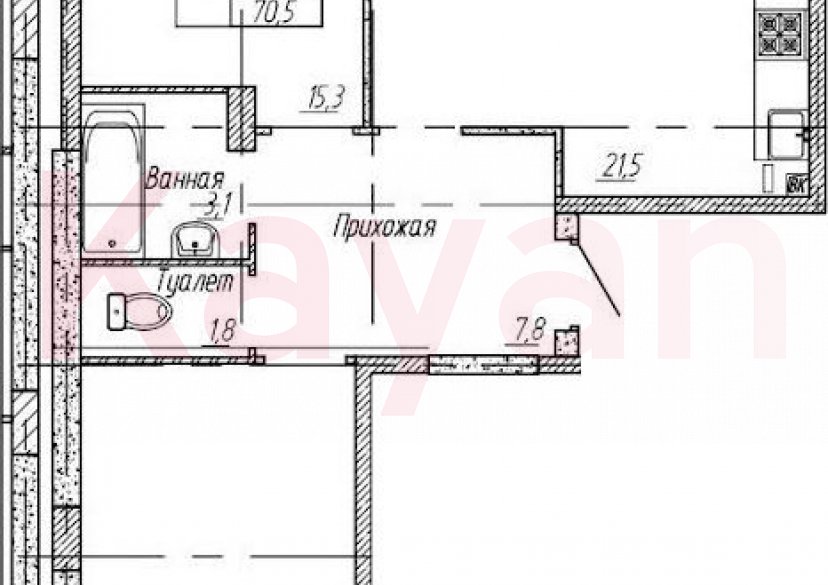 Продажа 2-комн. квартиры, 67.5 кв.м фото 0