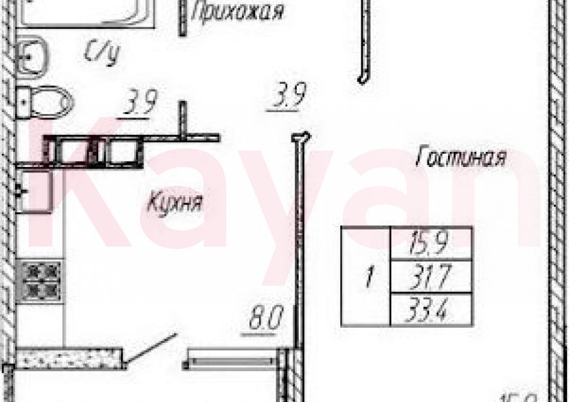 Продажа 1-комн. квартиры, 31.7 кв.м фото 0 Продажа 1-комн. квартиры, 31.7 кв.м фото 0