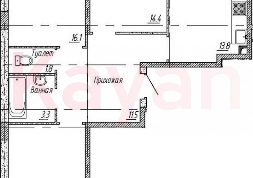 Продажа 3-комн. квартиры, 77.8 кв.м фото 0