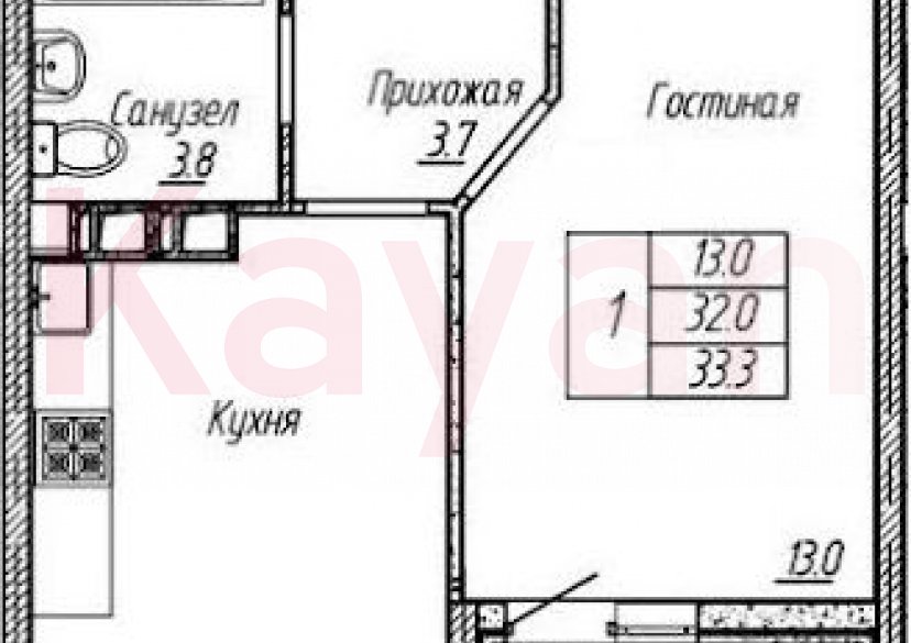 Продажа 1-комн. квартиры, 32 кв.м фото 0 Продажа 1-комн. квартиры, 32 кв.м фото 0
