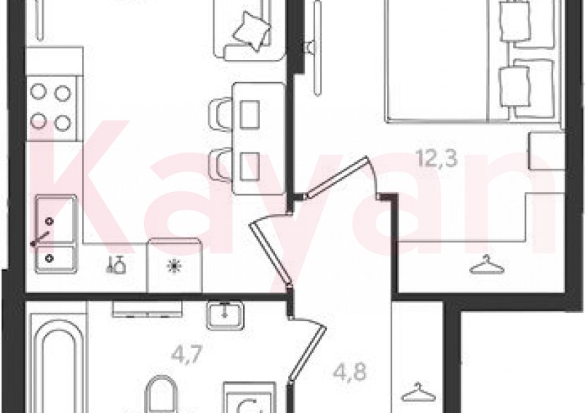 Продажа 1-комн. квартиры, 35.3 кв.м фото 0 Продажа 1-комн. квартиры, 35.3 кв.м фото 0