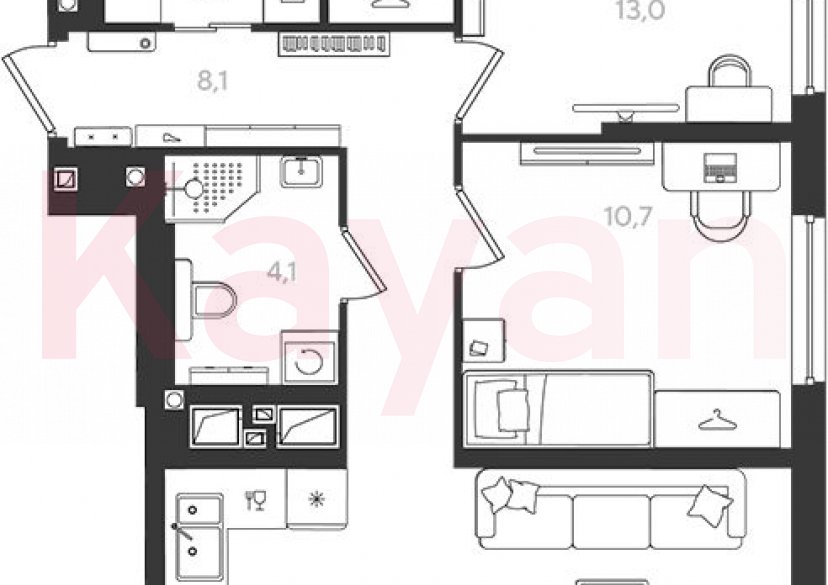 Продажа 2-комн. квартиры, 67.9 кв.м фото 0