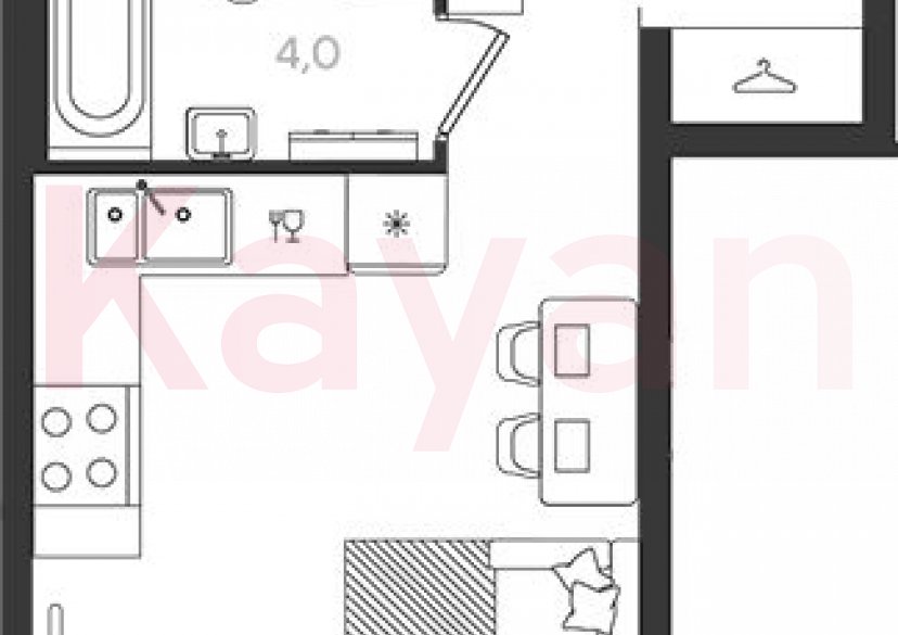 Продажа студии, 25.1 кв.м фото 0