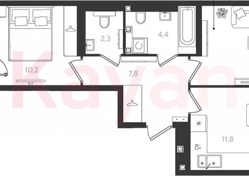 Продажа 2-комн. квартиры, 47.2 кв.м фото 0 Продажа 2-комн. квартиры, 47.2 кв.м фото 0